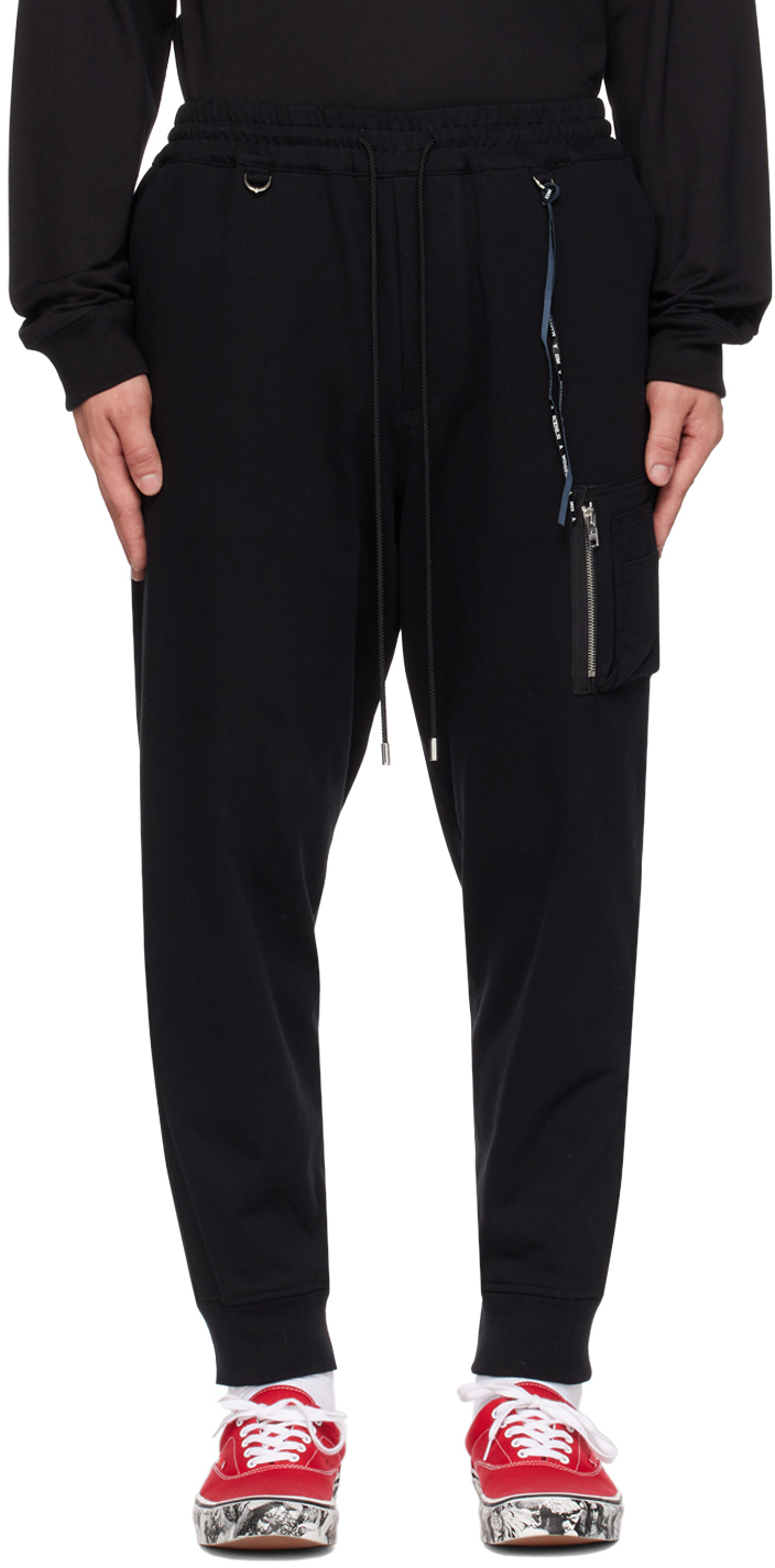 Mastermind Japan Black Embroidered Trousers