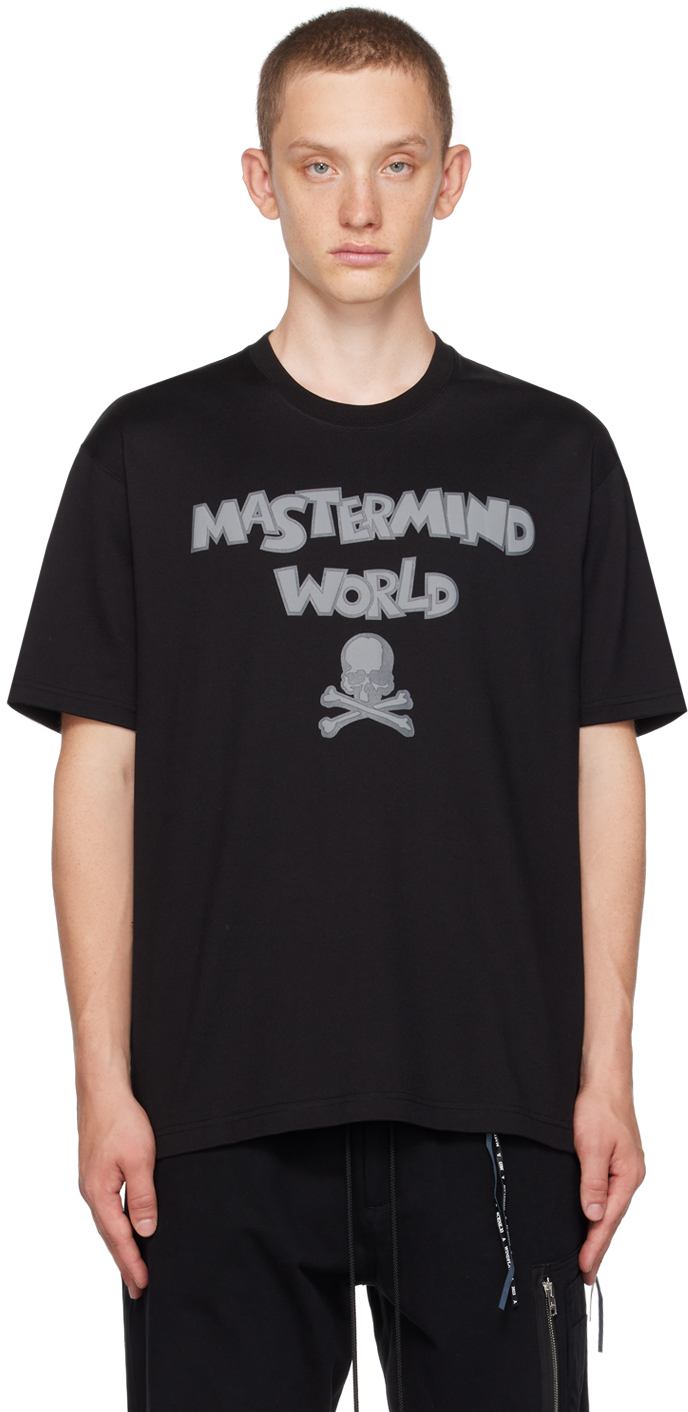 mastermind WORLD Black Bonded T-Shirt