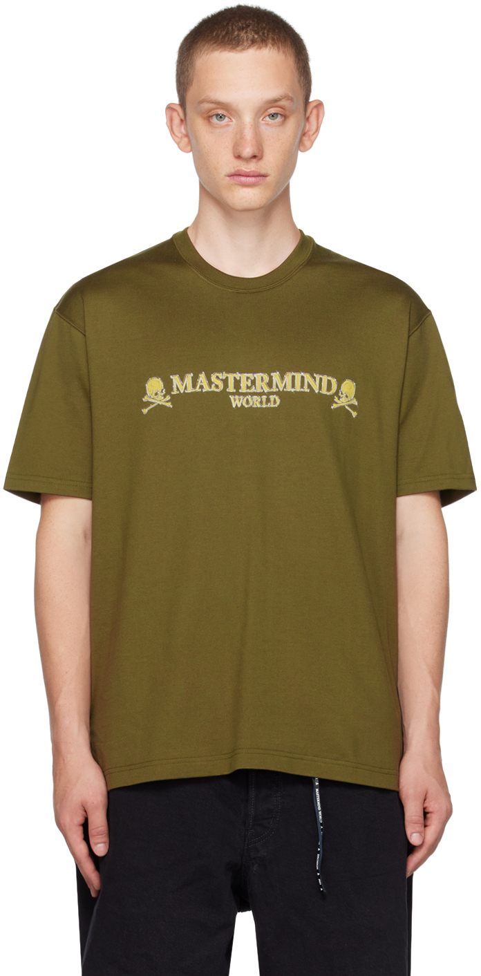 mastermind WORLD Green Printed T-Shirt