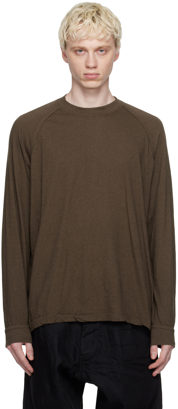 Brown O-Project Long Sleeve T-Shirt