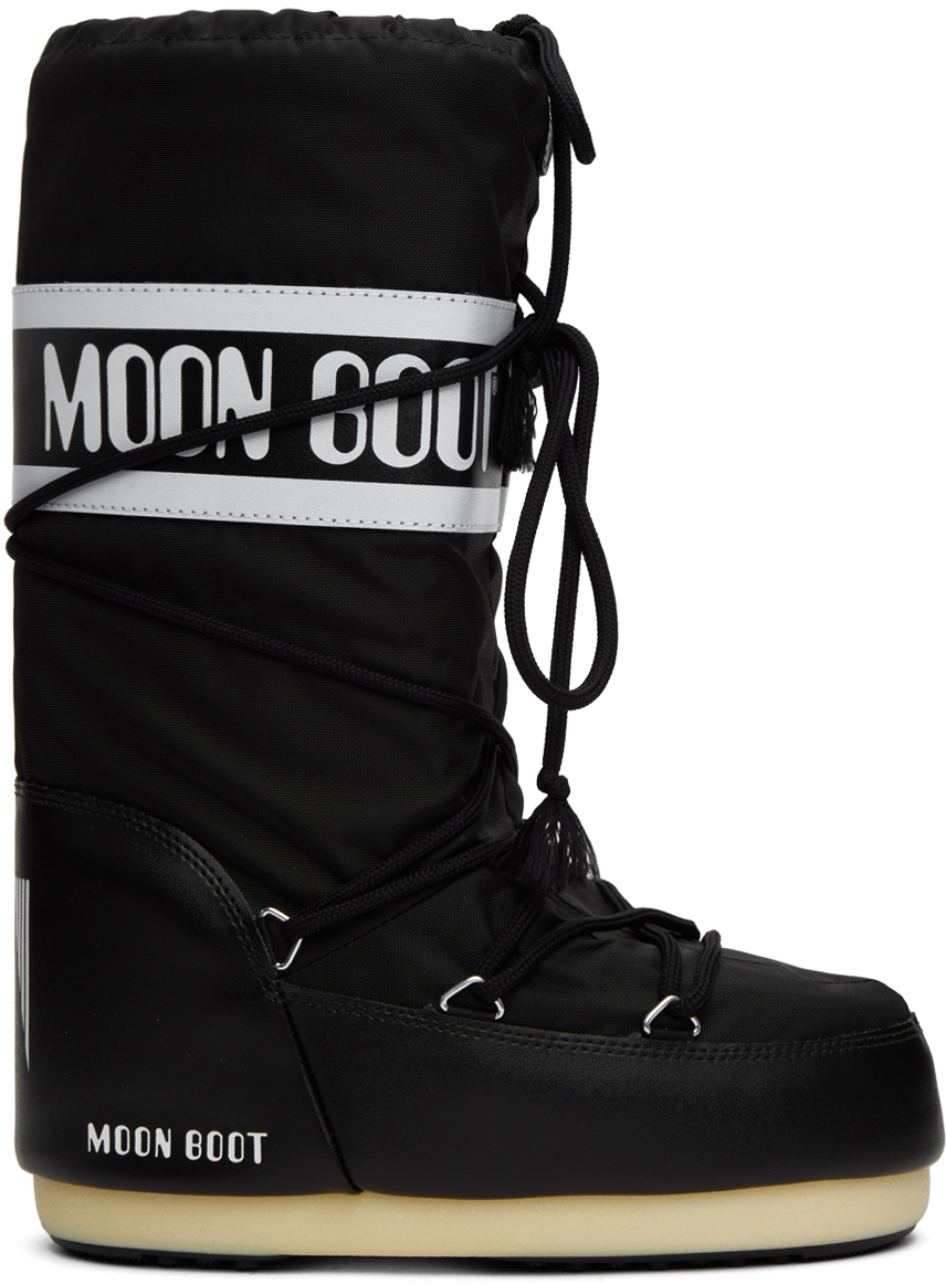 moon boots black