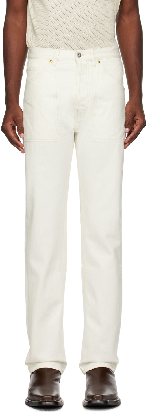 Haulier Off-white Straight-leg Jeans In Ecru 14oz Organic Sl