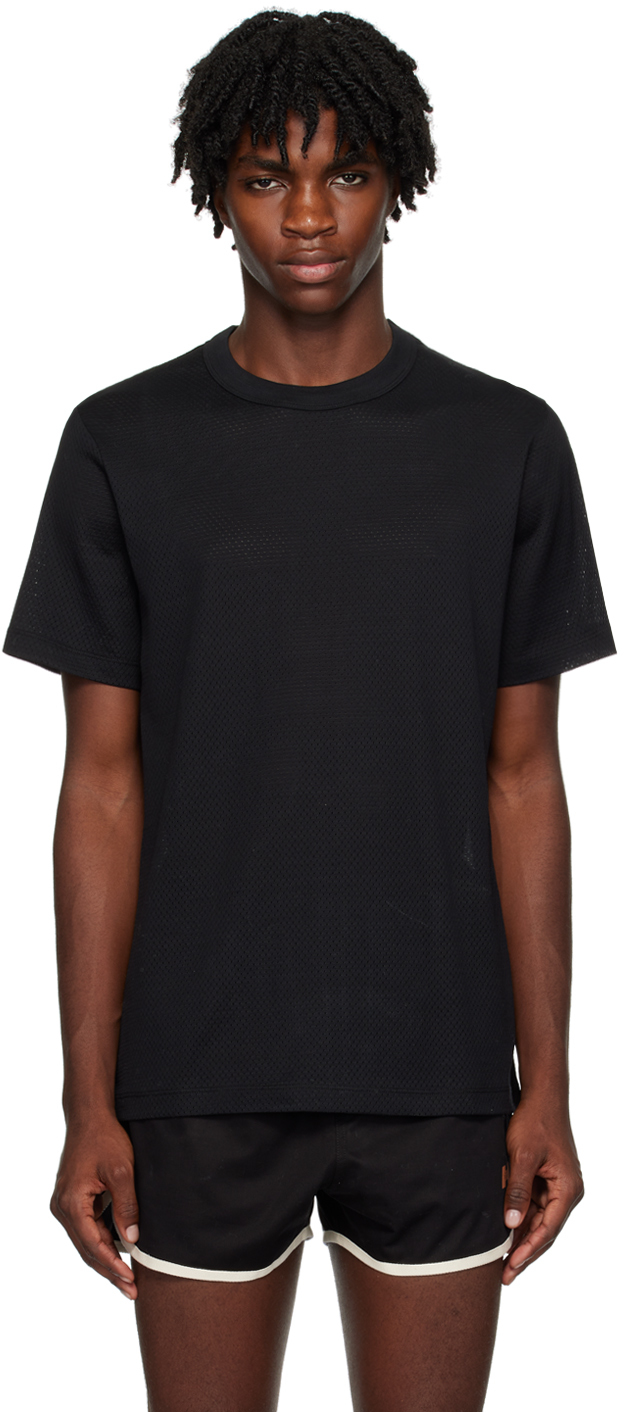 Haulier Black Marvin T-shirt In Washed Black Merceri