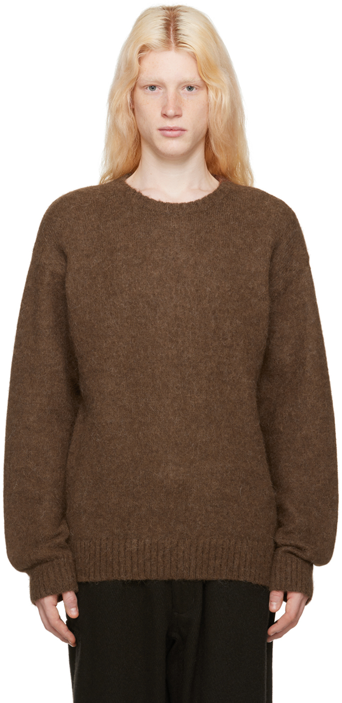 Pilgrim Surf + Supply Brown Morris Sweater In 28 Brown