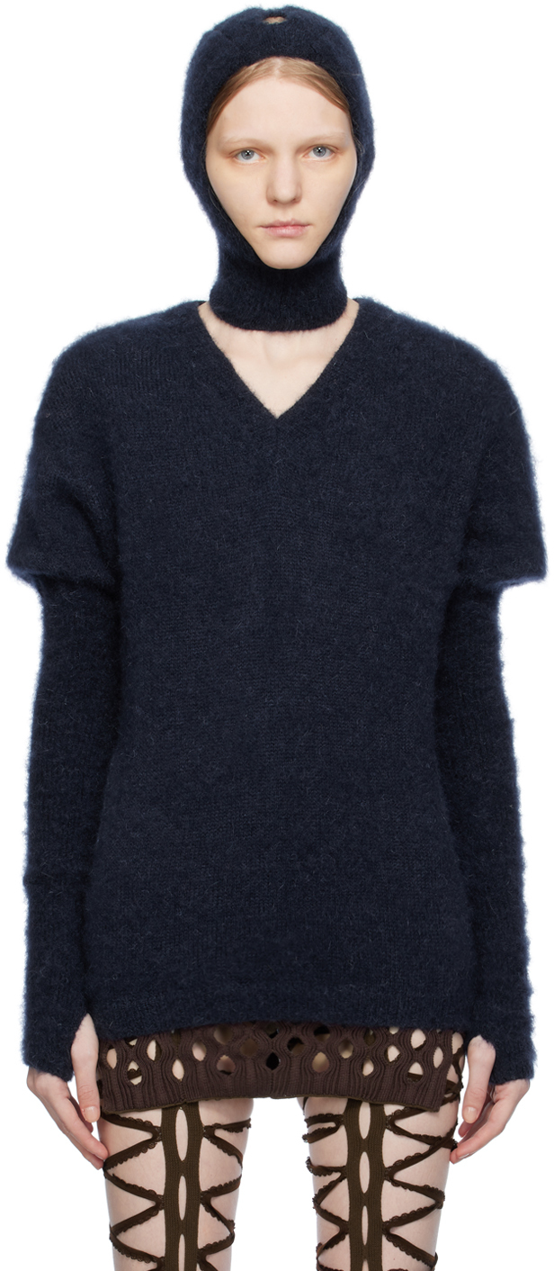 Sinéad O’dwyer Navy School Sweater