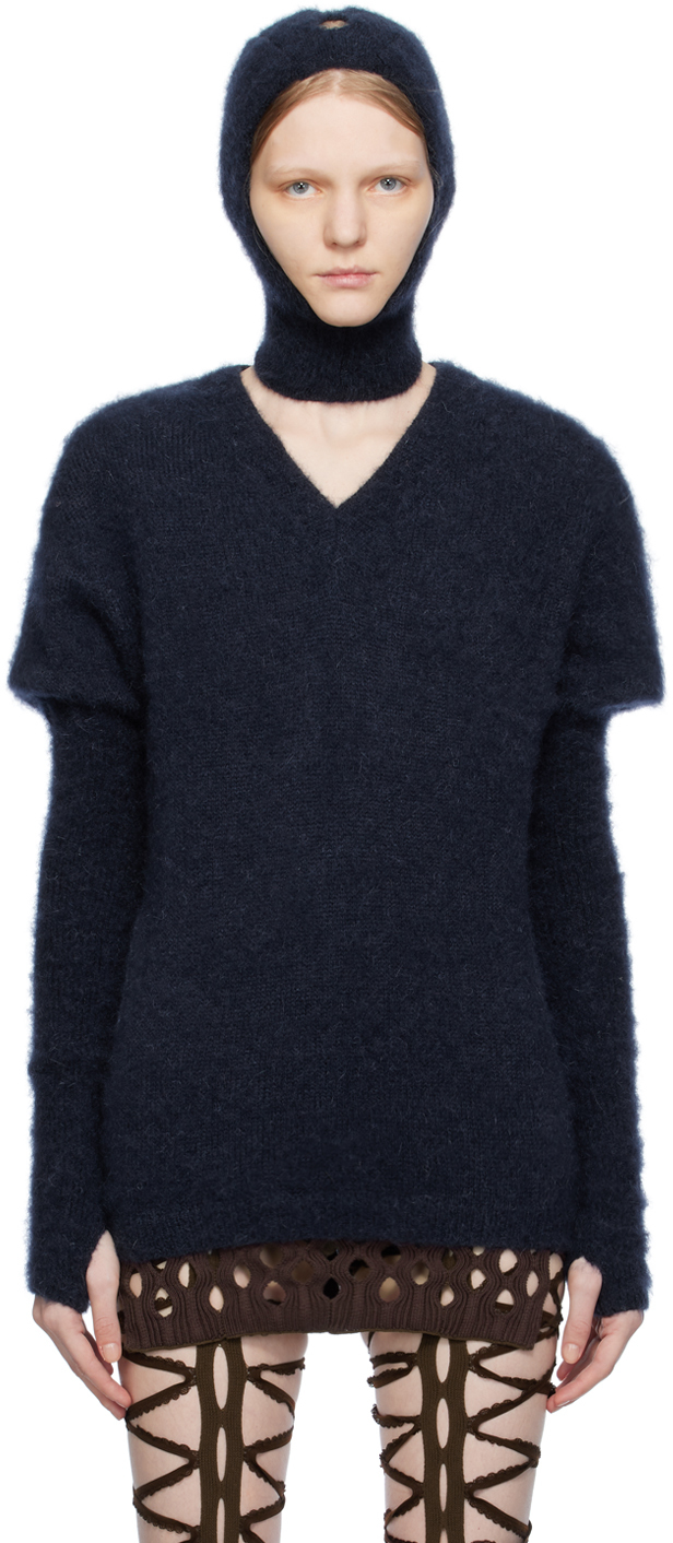 Navy shop school sweater