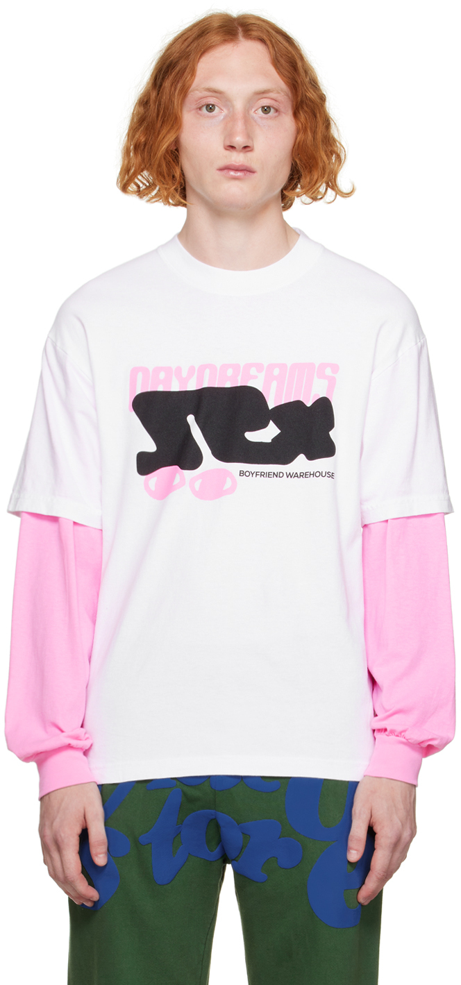 White 'Daydreams' Long Sleeve T-Shirt