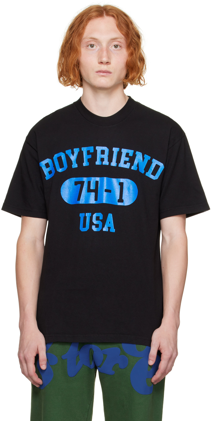 Black 'Boyfriend' T-Shirt