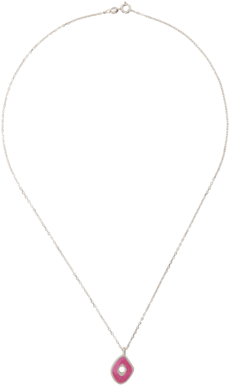 Silver Irregular Chain Pendant Necklace