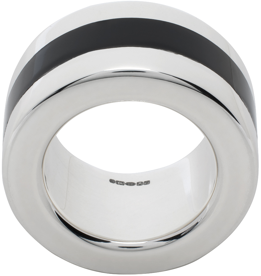 【関税込み】Ellie Mercer シルバー ラージバンド リング Silver Large Band Ring by Ellie Mercer on Sale