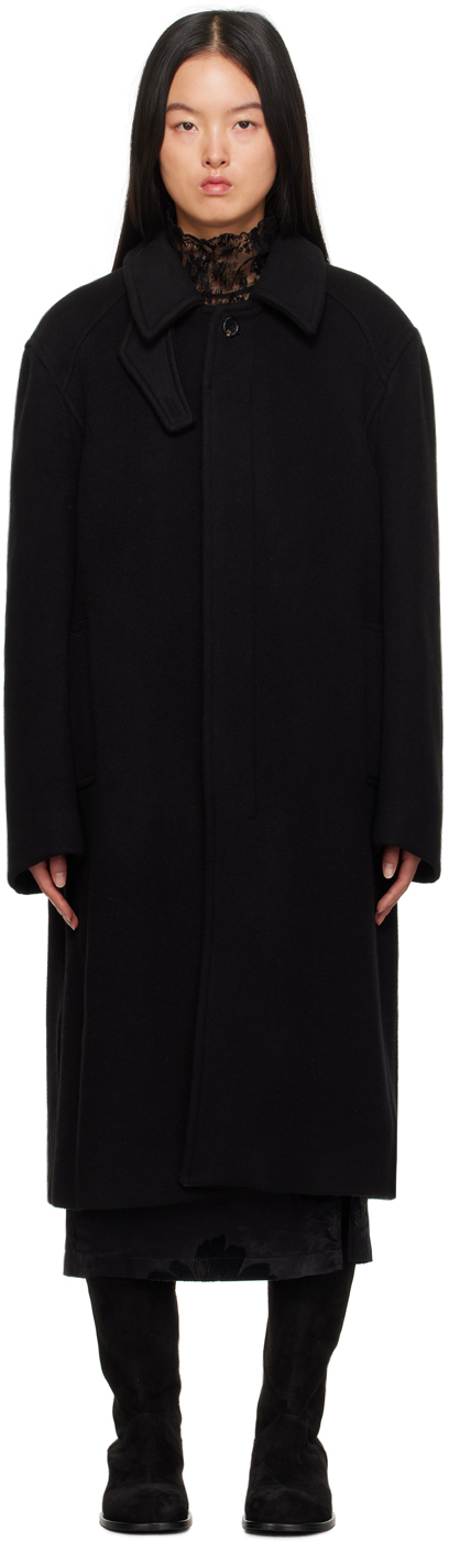 Youth Black Darted Coat