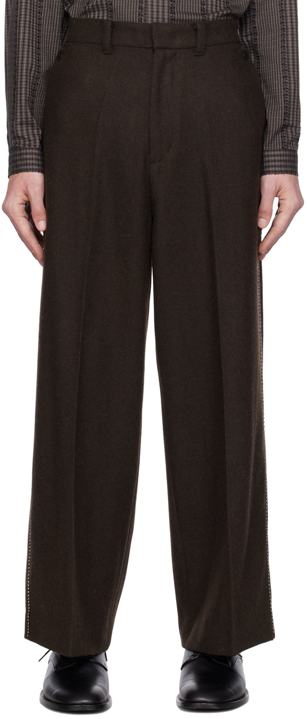 Youth Brown Wide Trousers