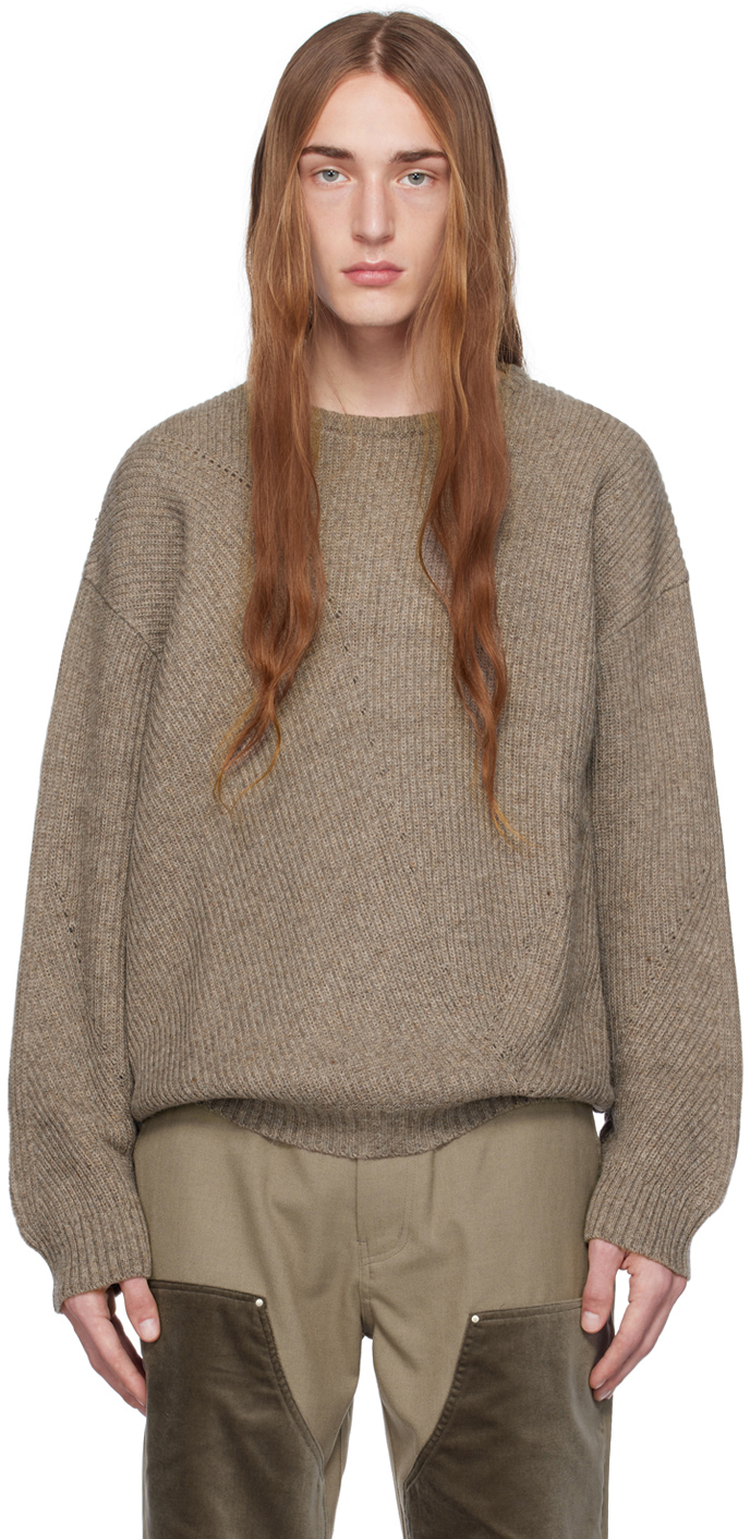 Brown Irregular Sweater