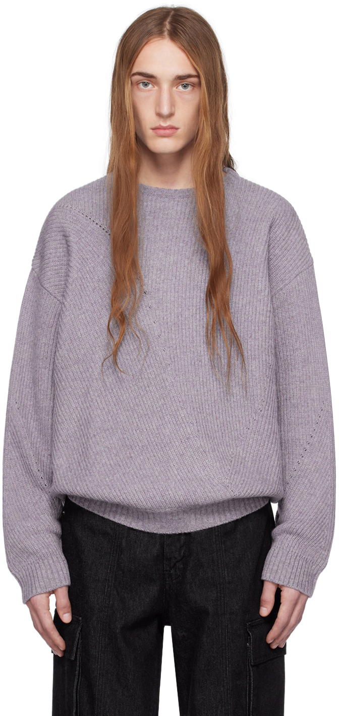 Purple Irregular Sweater