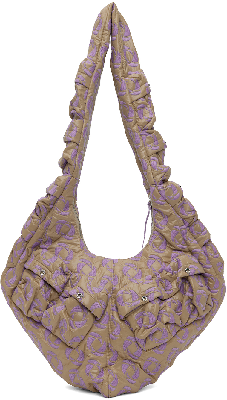 Kiko Kostadinov: Brown & Purple Mobius Pocket Bag | SSENSE