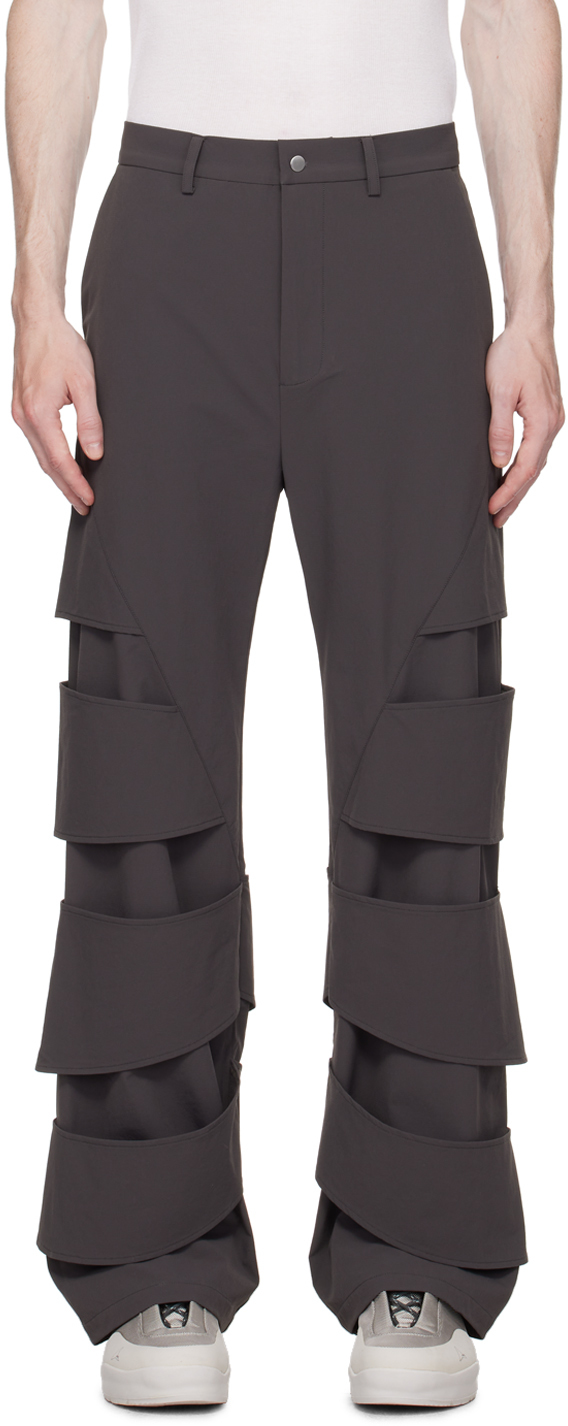 Uncertain Factor Black 3D Embossed Cargo Pants | Smart Closet