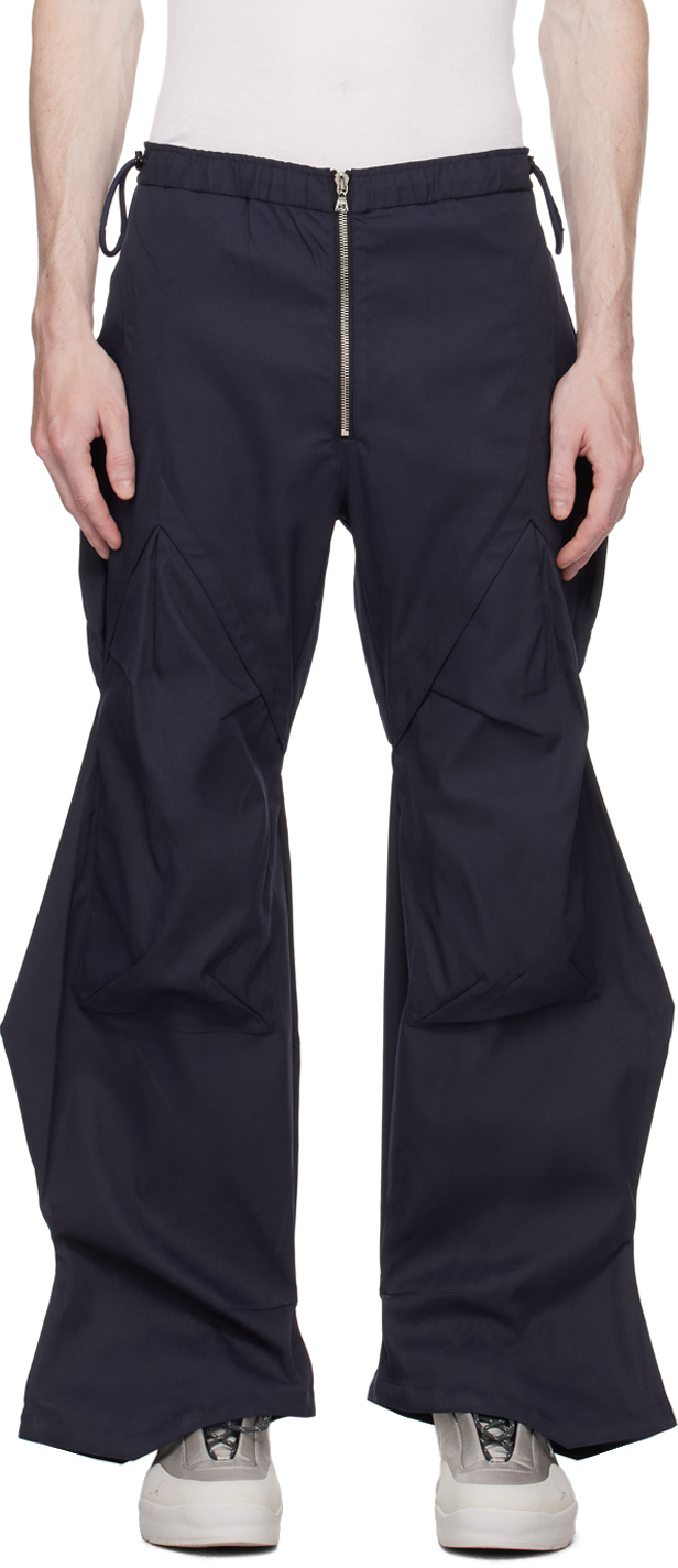 Uncertain Factor Black 3D Embossed Cargo Pants | Smart Closet