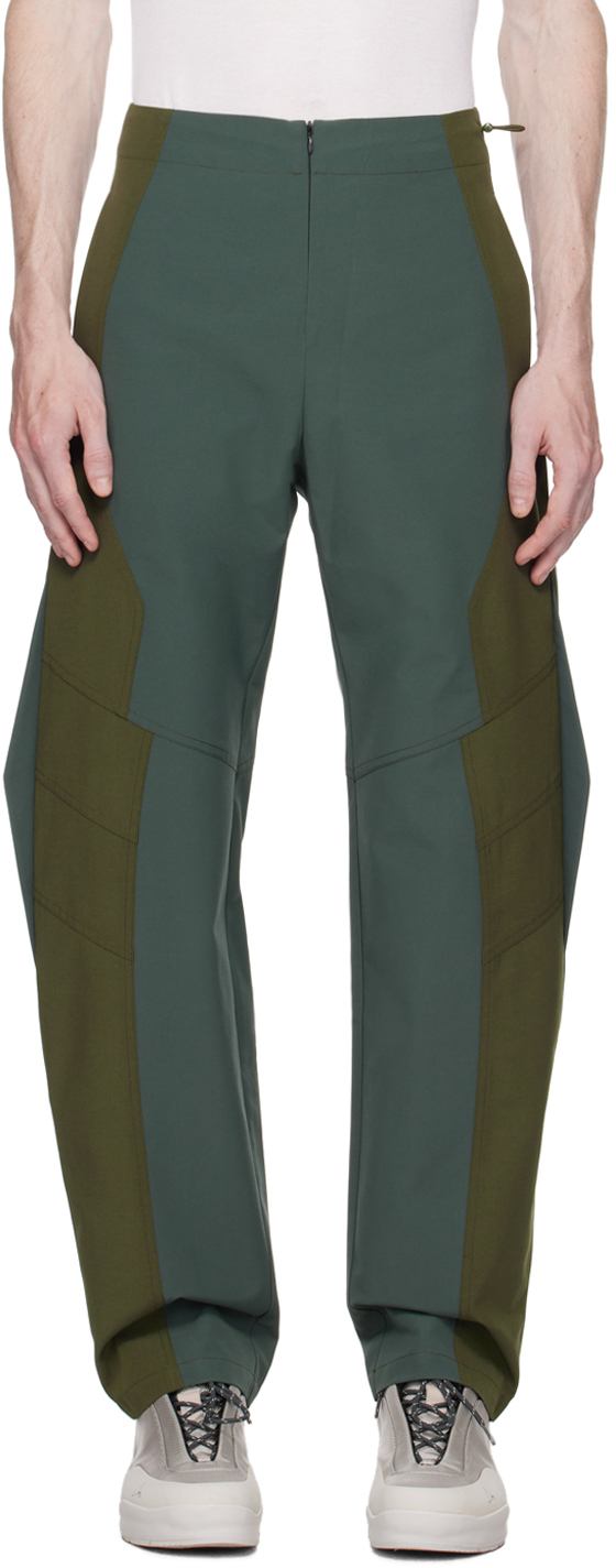 uncertain factor khaki guard trousers