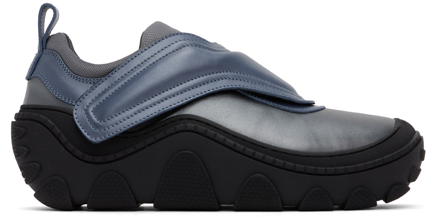 Shop Kiko Kostadinov Blue & Gray Tonkin Sneakers In Slate Grey