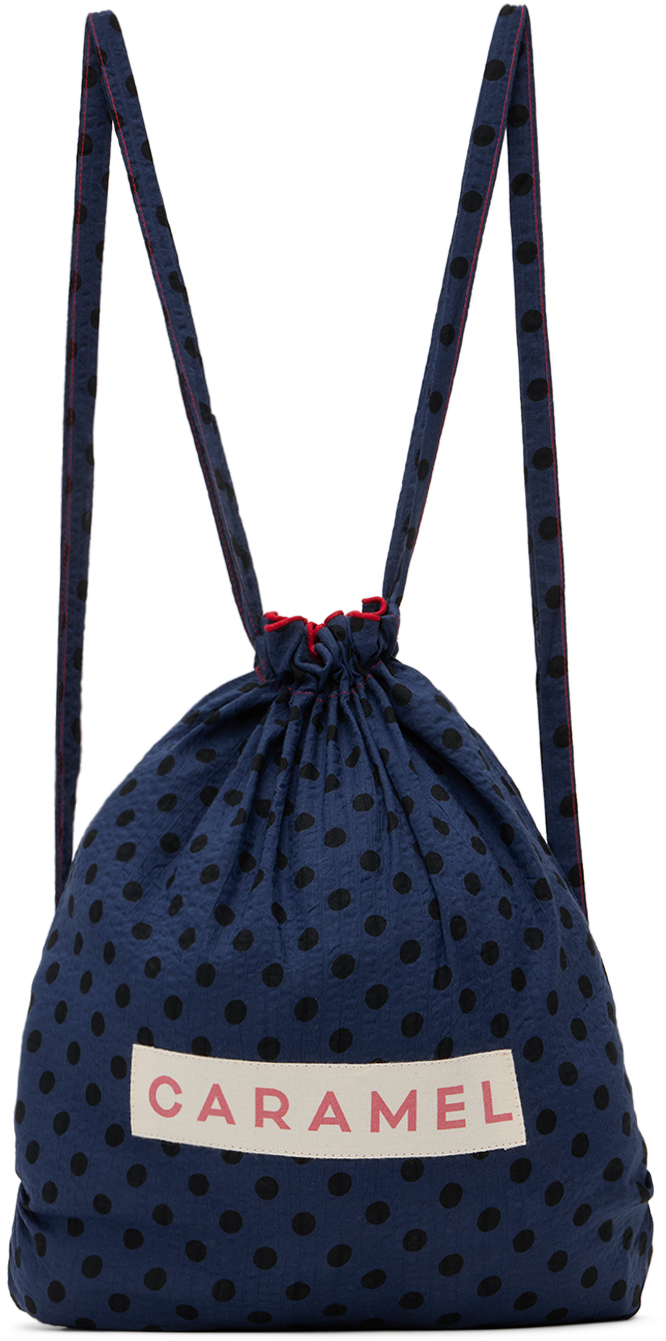 SSENSE Exclusive Kids Blue PolkaDot Backpack by Caramel SSENSE Canada