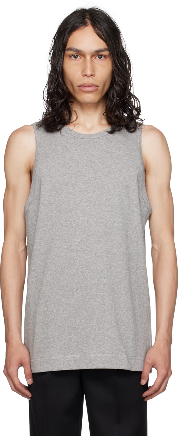 N.hoolywood Gray Scoop Neck Tank Top In T.gray