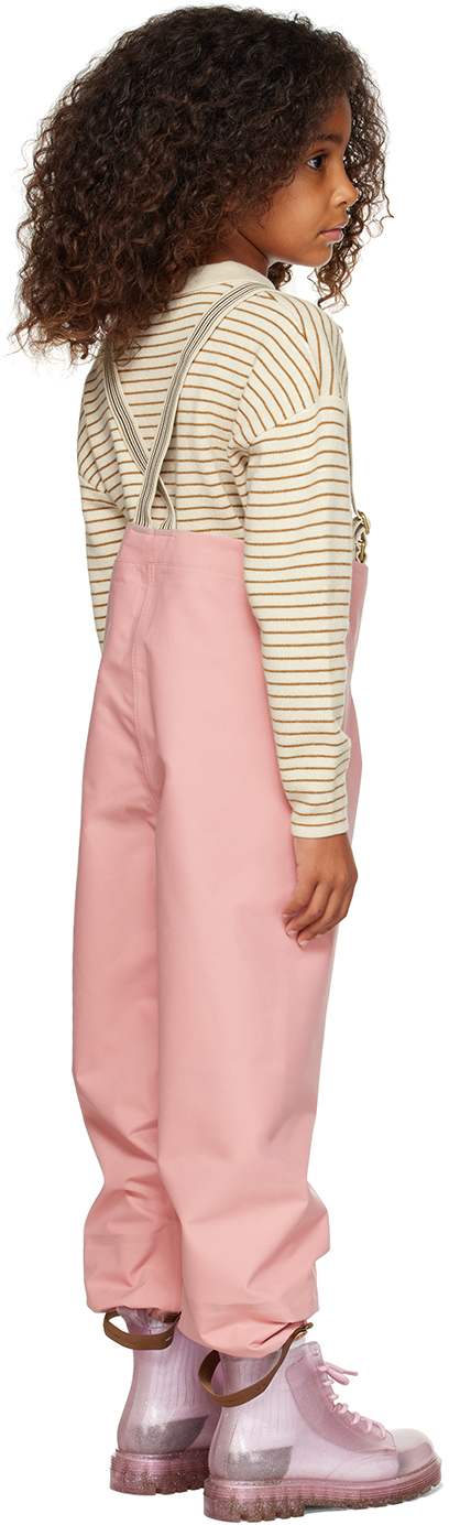 Shop Fairechild Kids Pink Stirrup Trousers In Beach Rose