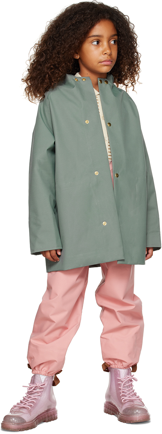 Shop Fairechild Kids Pink Stirrup Trousers In Beach Rose