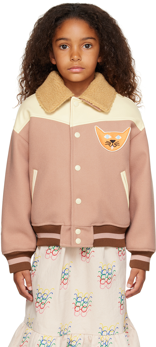 Cat Bomber Jacket in Pink - Jellymallow