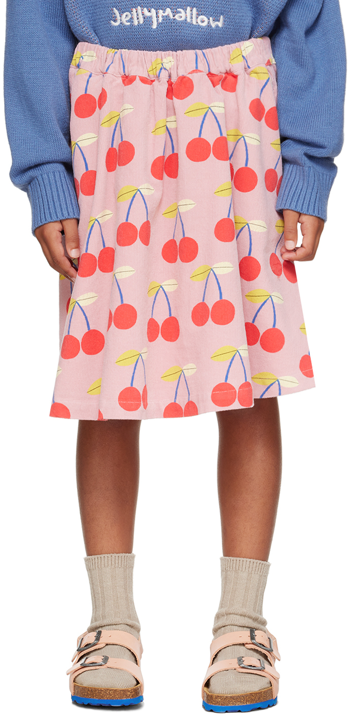 Jellymallow Kids Pink Cherry Skirt