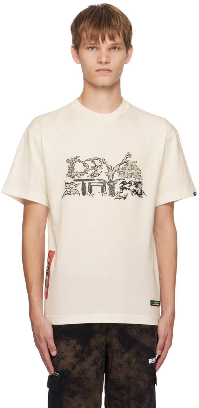 DEVÁ STATES Off-White Printed T-Shirt