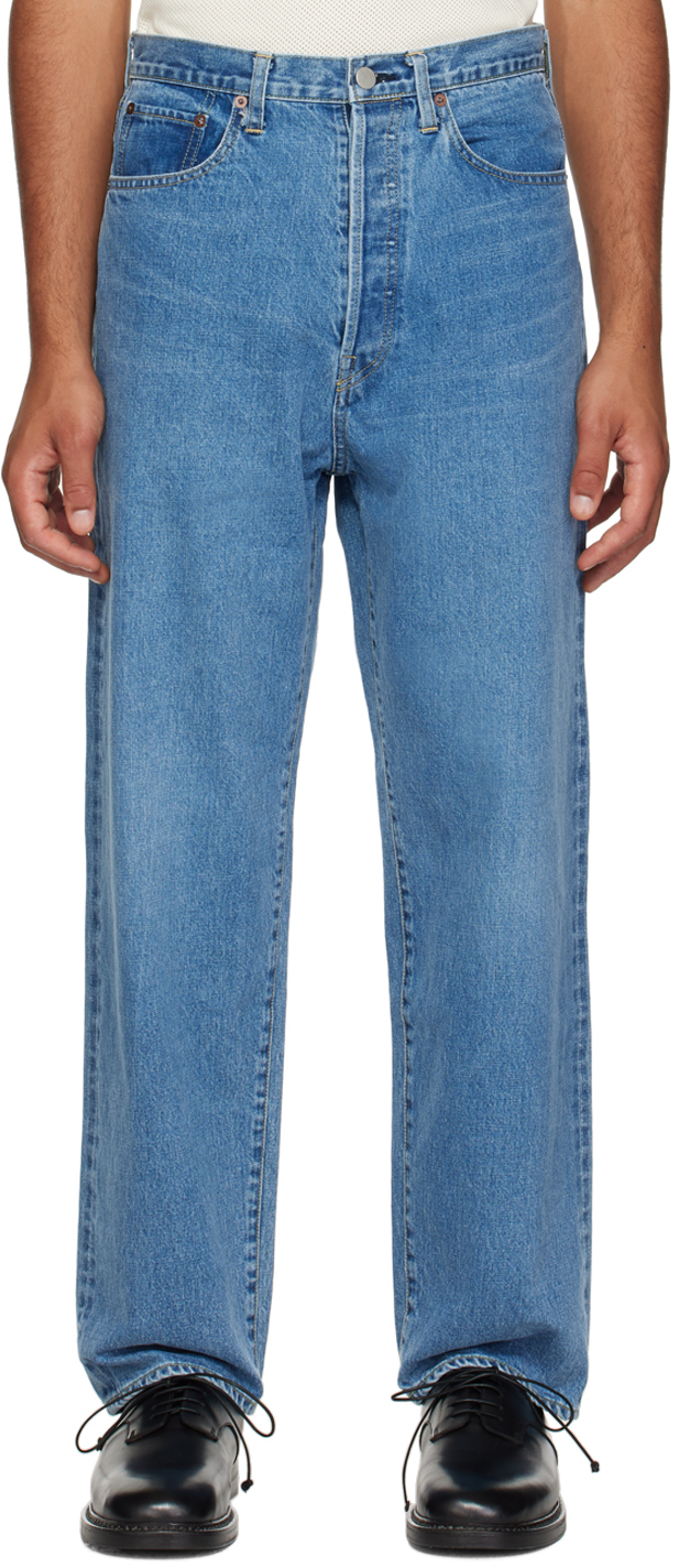 Blue Vintage Reproduction Jeans In Indigo