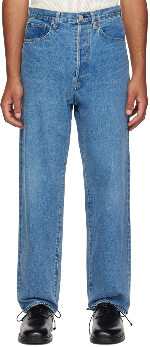 stein: Blue Vintage Reproduction Jeans | SSENSE UK