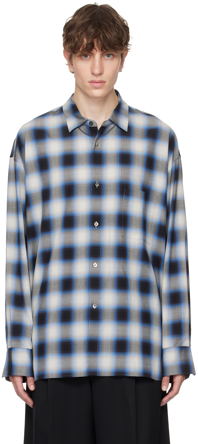 stein: Blue Oversized Shirt | SSENSE