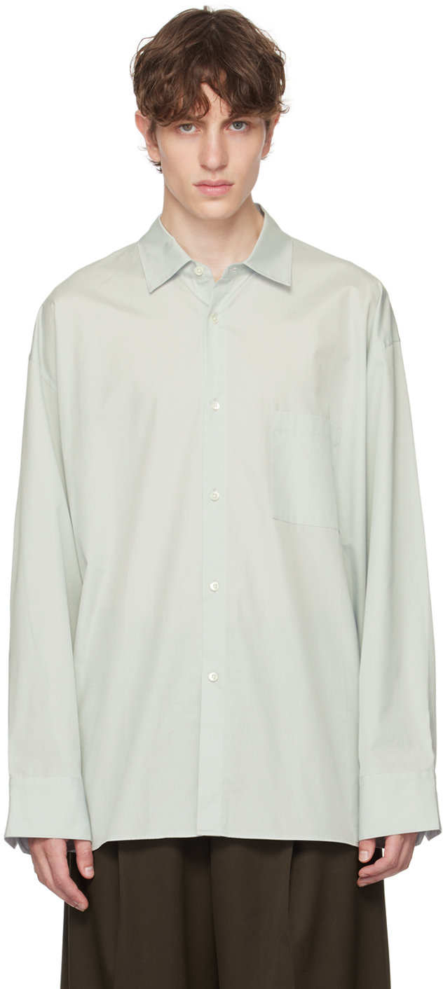 stein: Gray Oversized Shirt | SSENSE Canada
