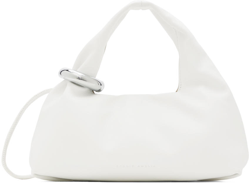 Studio Amelia White Mini Helium Bag In Wht