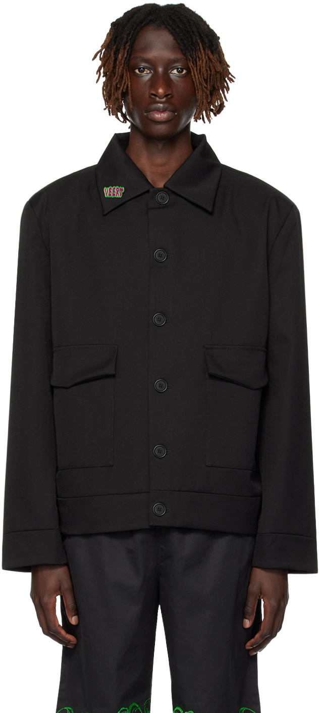 Black Pin Jacket by VEERT on Sale