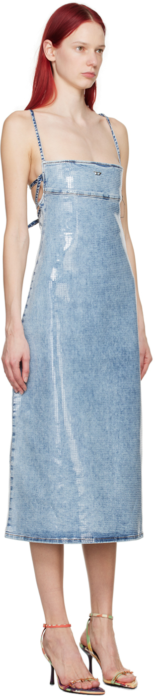 Diesel Hled Midi Dress Dneim Shine In 1