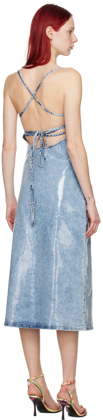 Diesel Hled Midi Dress Dneim Shine In 1
