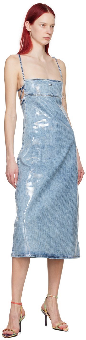 Diesel Hled Midi Dress Dneim Shine In 1