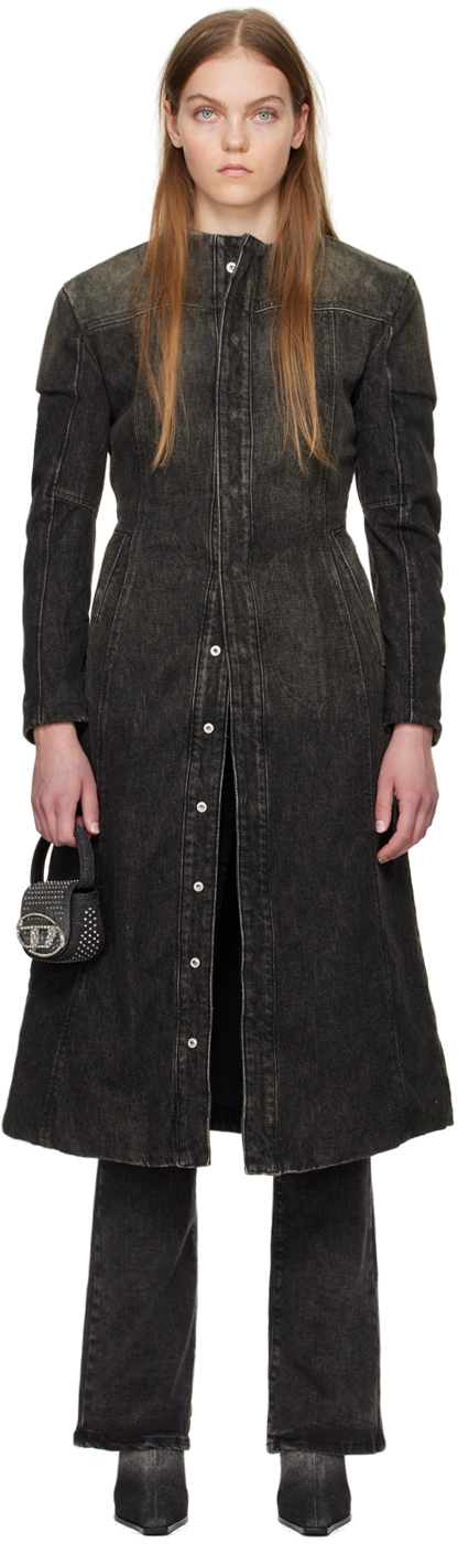 【関税込み】Diesel ブラック De-Sy-S デニムコート Dieselのブラック De-Sy-S デニムコートがセール中