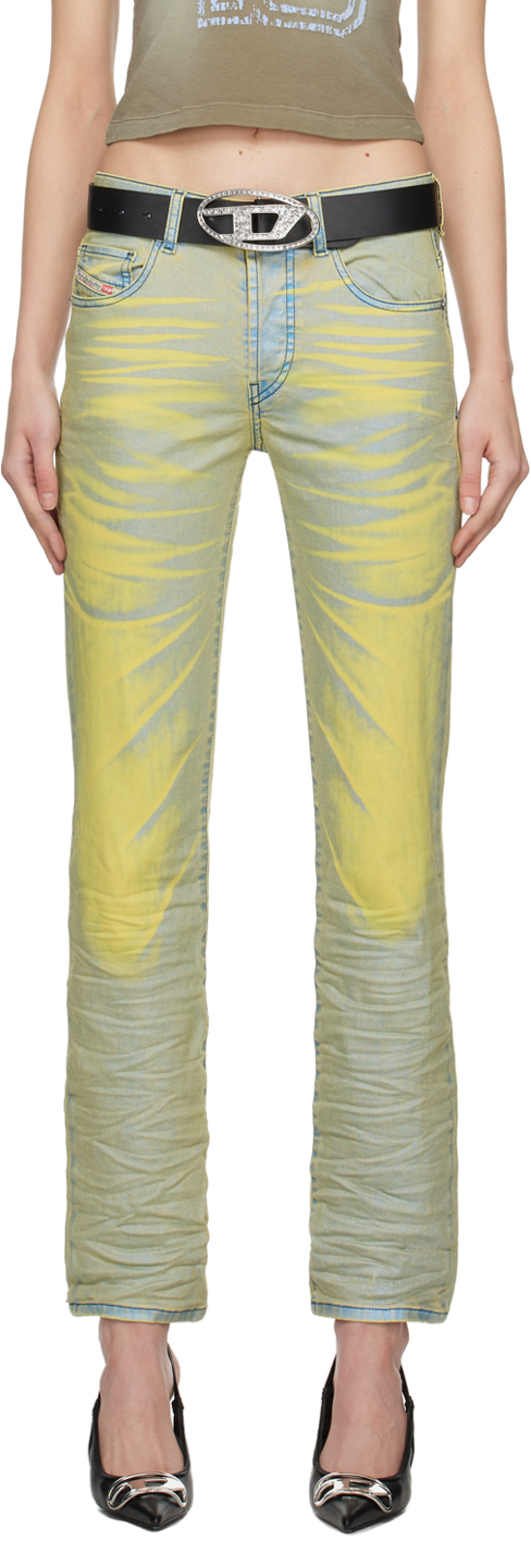 Yellow & Blue 1989 D-Mine Jeans