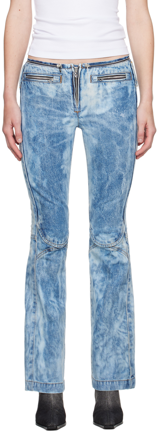 Blue Straight D-Gen 0pgam Jeans