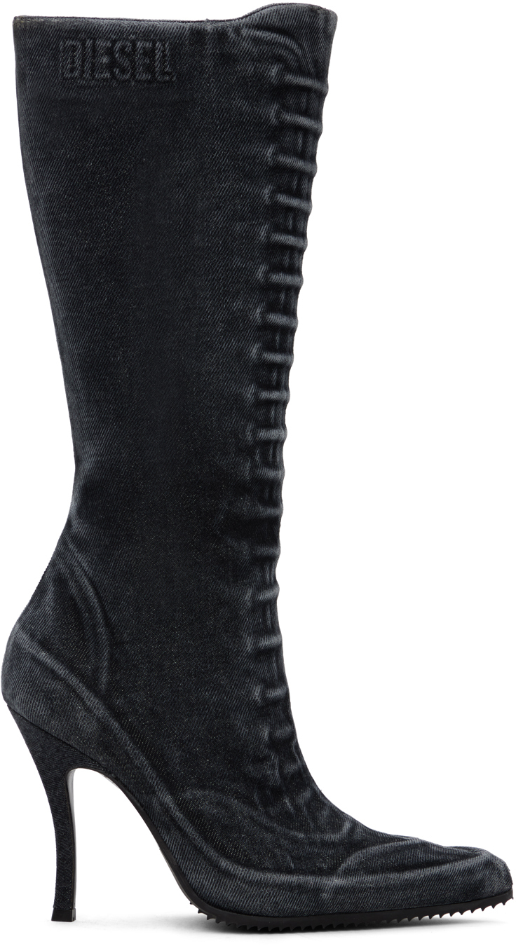 【関税込み】Diesel ブラック D-Cloud Hbt ブーツ Black D-Cloud Hbt Boots by Diesel on Sale