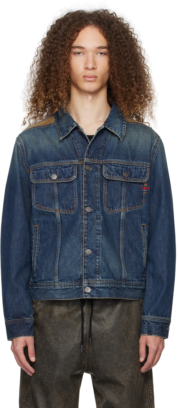 Diesel Indigo D Barcy Rs S Denim Jacket SSENSE Canada