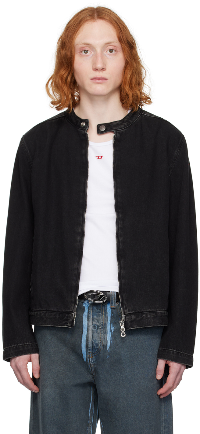 Diesel black outlet denim jacket