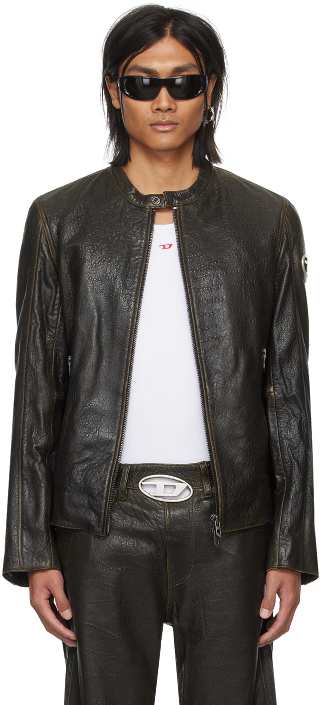 Brown L-Cobbe Leather Jacket