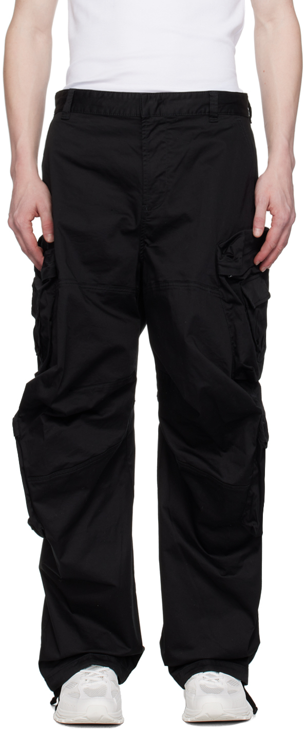 Black P-Huges-New Cargo Pants