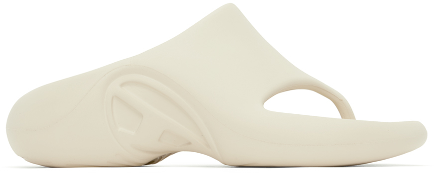 Shop Diesel Off-white Sa-maui X Sandals In T1003