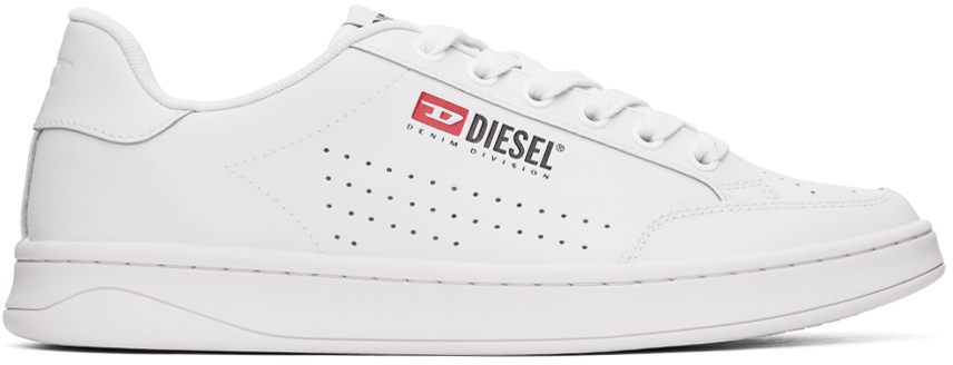 Diesel White S-athene Vtg Trainers In T1003