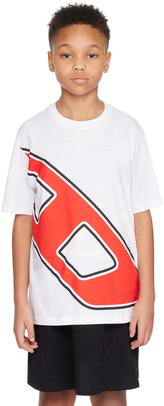 Kids White Tdave Over T-Shirt